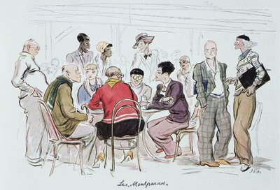 Les Montparnos, 1929 by Sem